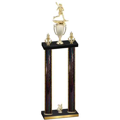 Double Black Glacier Year Lacrosse Trophy