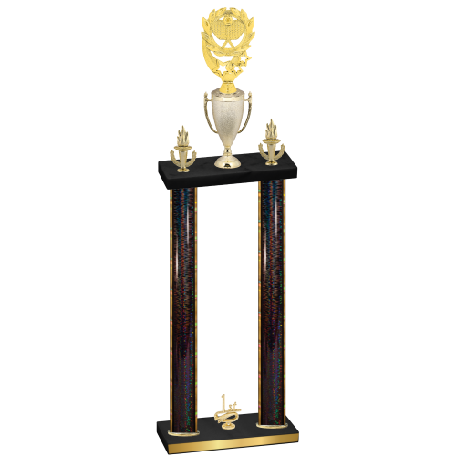 Double Black Glacier First Place Pickleball Trophy