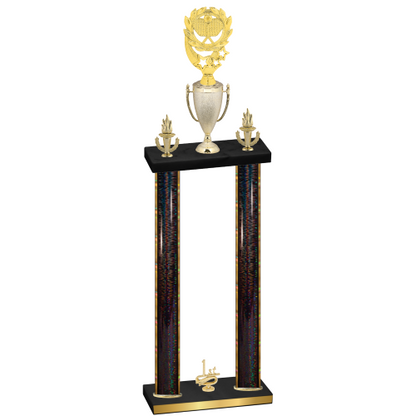 Double Black Glacier First Place Pickleball Trophy