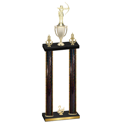 Double Black Glacier Second Place Archery Trophy