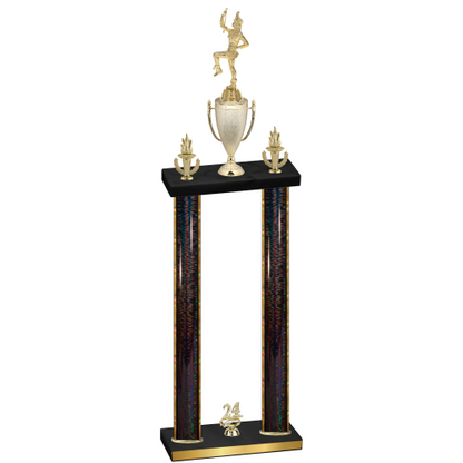 Double Black Glacier Year Majorette Trophy