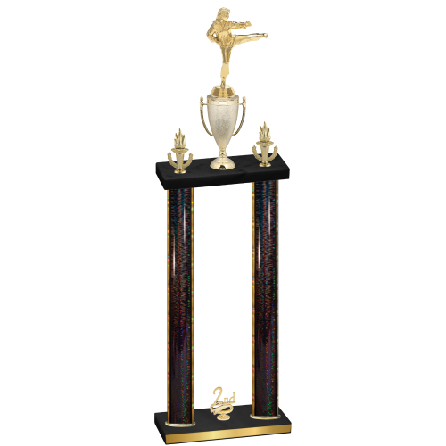 Double Black Glacier Second Place Karate Trophy