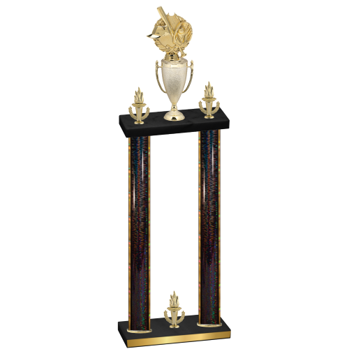 Double Black Glacier Victory Baseball Trophy