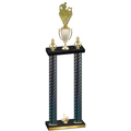 Double Black Carbon Fiber First Place Rugby Trophy