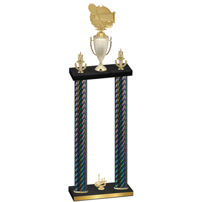 Double Black Carbon Fiber First Place Tennis Trophy