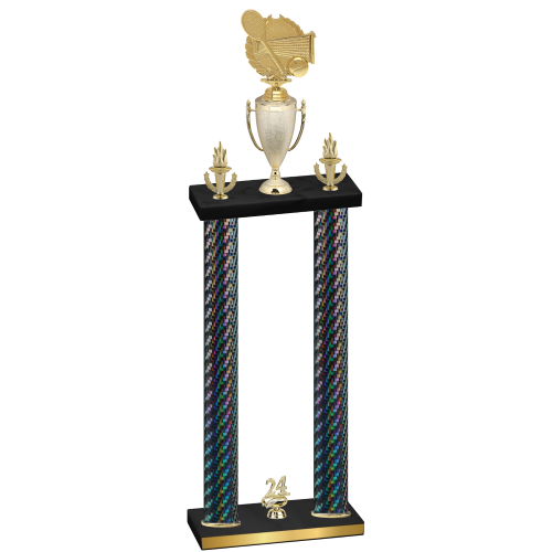 Double Black Carbon Fiber Year Tennis Trophy