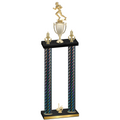 Double Black Carbon Fiber First Place Football Trophy