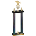 Double Black Carbon Fiber First Place Fishing Trophy