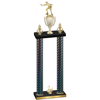 Double Black Carbon Fiber Second Place Shooter Trophy
