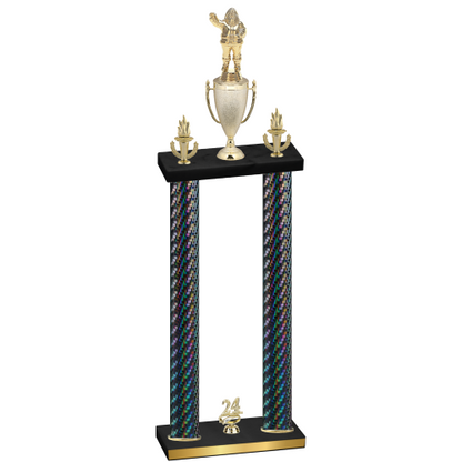 Double Black Carbon Fiber Year Holiday Trophy