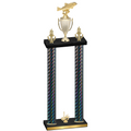 Double Black Carbon Fiber First Place Fishing Trophy