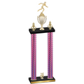Double Pink Carbon Fiber Year Running Trophy