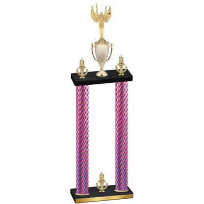 Double Pink Carbon Fiber Victory Victory Trophy