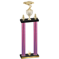 Double Pink Carbon Fiber First Place Cars Trophy