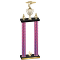 Double Pink Carbon Fiber Fourth Place Cars Trophy