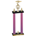 Double Pink Carbon Fiber Year Cars Trophy