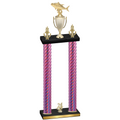 Double Pink Carbon Fiber Year Fishing Trophy