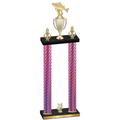 Double Pink Carbon Fiber Year Fishing Trophy