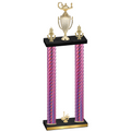 Double Pink Carbon Fiber First Place Academics Trophy