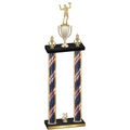 Double Flag USA Year Volleyball Trophy