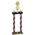 Double Flag USA Second Place Volleyball Trophy