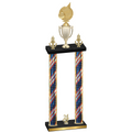 Double Flag USA Year Volleyball Trophy