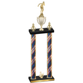 Double Flag USA Third Place Tennis Trophy