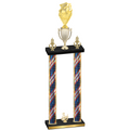Double Flag USA Third Place Pickleball Trophy