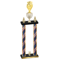Double Flag USA Year Pickleball Trophy