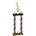 Double Flag USA Victory Basketball Trophy