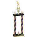 Double Flag USA Victory Softball Trophy