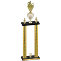 Double Gold Carbon Fiber Year Rugby Trophy