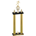 Double Gold Carbon Fiber Second Place Running Trophy