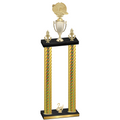 Double Gold Carbon Fiber Second Place Running Trophy