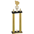 Double Gold Carbon Fiber Second Place Tennis Trophy