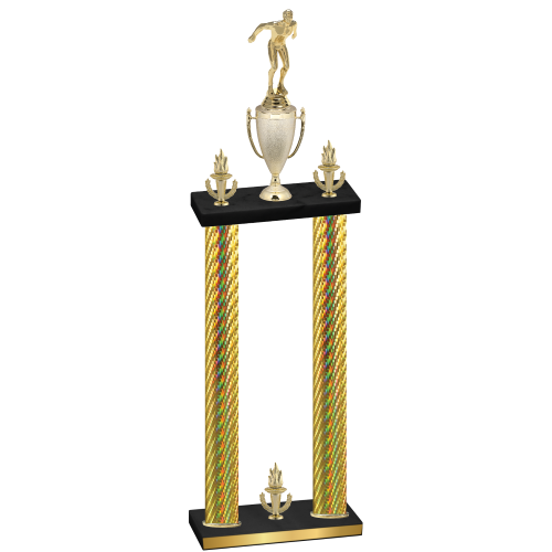 Double Gold Carbon Fiber Victory Swimming Trophy