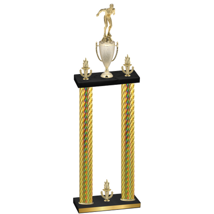 Double Gold Carbon Fiber Victory Swimming Trophy