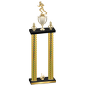Double Gold Carbon Fiber First Place Football Trophy