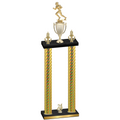 Double Gold Carbon Fiber Year Football Trophy