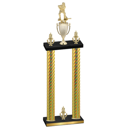Double Gold Carbon Fiber Victory Hockey Trophy