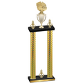 Double Gold Carbon Fiber Victory Basketball Trophy
