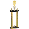 Double Gold Carbon Fiber Year Pickleball Trophy