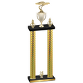 Double Gold Carbon Fiber Year Cars Trophy