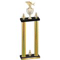 Double Gold Carbon Fiber Victory Fishing Trophy