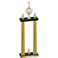 Double Gold Carbon Fiber Victory Chess Trophy