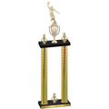 Double Gold Carbon Fiber Victory Basketball Trophy