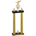 Double Gold Carbon Fiber Victory Fishing Trophy