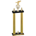 Double Gold Carbon Fiber Year Fishing Trophy