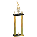 Double Gold Carbon Fiber Year Softball Trophy