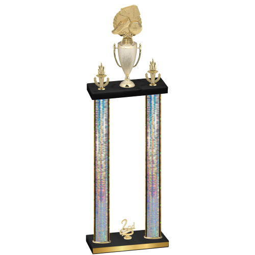 Double Silver Glacier Second Place Soccer Trophy